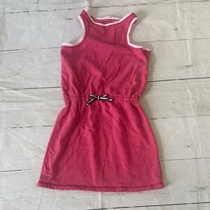 Hanna Andersson Pink Sleeveless Tank Dress with Contrast Trim size 140 9-10